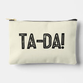 TA-DA! Neutrale Essentials Zwart Typografie Girly Etui (Voorkant)