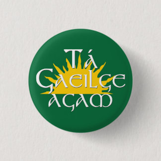 Ta Gaeilge Agam Ronde Button 3,2 Cm