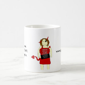 TA mugshot, je wilt me. Ik wil je BAH. Het is ... Koffiemok