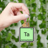 Ta - Onderwijsassistent Chemie Element Symbool T Sleutelhanger (Hand)