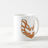 TA Oranje glas Mok - Wit (Voorkant rechts)