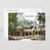 ta prohm cambodia briefkaart (Voorkant / Achterkant)