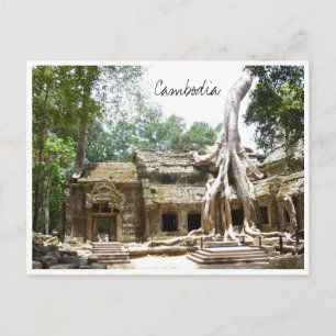 ta prohm cambodia briefkaart