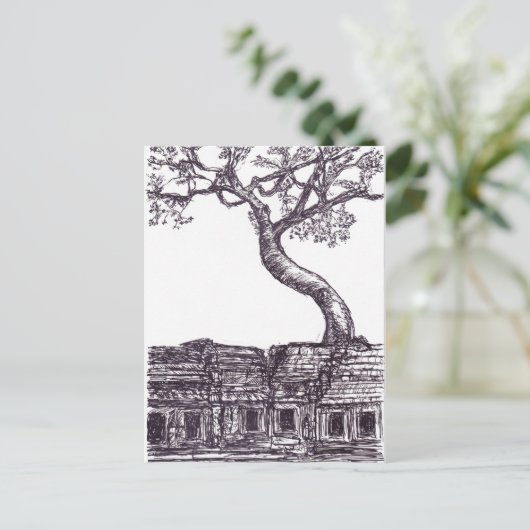 Ta Prohm, Siem Reap Briefkaart (Staand voorkant)