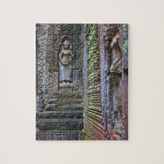 Ta Prohm Tempel, Siem Reap Provincie, Cambodja 2 Legpuzzel (Verticaal)