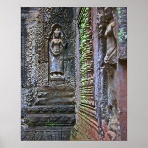 Ta Prohm Temple, provincie Siem Reap, Cambodja 2 Poster