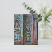 Ta Prohm Temple, provincie Siem Reap, Cambodja Briefkaart (Staand voorkant)