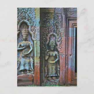 Ta Prohm Temple, provincie Siem Reap, Cambodja Briefkaart