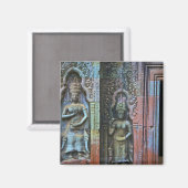 Ta Prohm Temple, provincie Siem Reap, Cambodja Magneet (Voorkant / Achterkant)