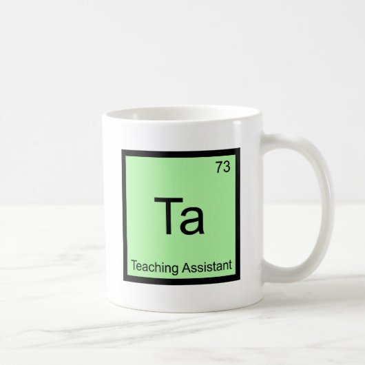 Ta - Symbool T voor het leerlingwezen Koffiemok (Rechts)