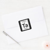 Ta - Tantaal Vierkante Sticker (Envelop)