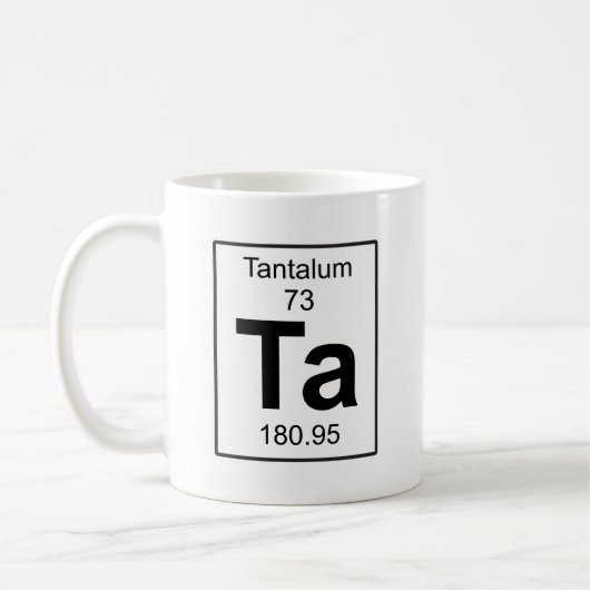 Ta - Tantalum Koffiemok (Links)