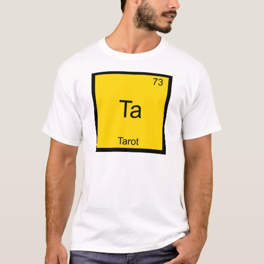 Ta - Tarot Funny Chemistry Element Symbol T-Shirt (Voorkant)