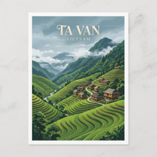 Ta Van-dorp Sapa Vietnam Briefkaart
