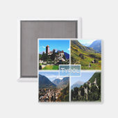 TAA001 TYROL - TrentIno Alto Adige Italië - Fridge Magneet (Voorkant / Achterkant)