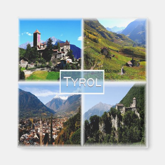 TAA001 TYROL - TrentIno Alto Adige Italië - Fridge Magneet (Voorkant)