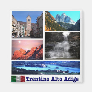 TAA005 TRENTINO ALTO ADIGE, Mozaïek, Italië, Koelk Magneet