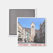 TAA007 VIPITENO - Toren van twaalf - italië - Frid Magneet (Voorkant / Achterkant)