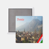 TAA011 TRENTO, Trentino Alto Adige, Italië, Koelka Magneet (Voorkant / Achterkant)
