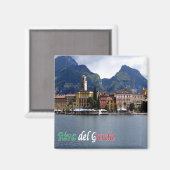 TAA025 RIVA DEL GARDA, panorama, Fridge Magneet (Voorkant / Achterkant)