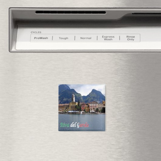 TAA025 RIVA DEL GARDA, panorama, Fridge Magneet (Insitu (Vaatwasser))