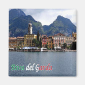 TAA025 RIVA DEL GARDA, panorama, Fridge Magneet (Voorkant)