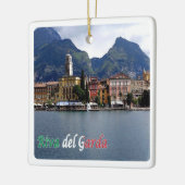 TAA025 RIVA DEL GARDA, panorama Keramisch Ornament (Links)