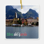 TAA025 RIVA DEL GARDA, panorama Keramisch Ornament (Voorkant)