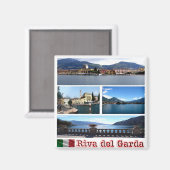 TAA027 RIVA DEL GARDA Mosaic - Italië - Fridge Magneet (Voorkant / Achterkant)