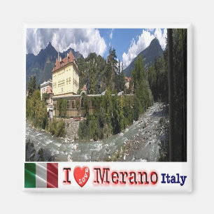 TAA034 MERANO - I Love - Passirio River - Fridge Magneet
