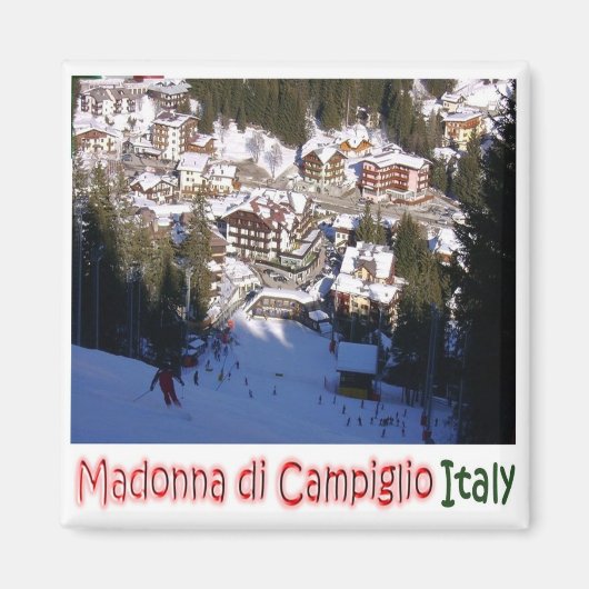TAA036 MADONNA DI CAMPIGLIO, Uitzicht, Koelkast Magneet (Voorkant)
