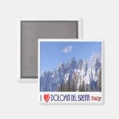 TAA046 BRENTA DOLOMITES, I Love, Italië, Koelkast Magneet (Voorkant / Achterkant)