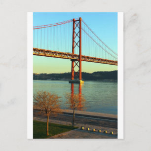 Taagbrug, Lissabon, Portugal Briefkaart