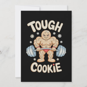 Taai Cookie Gym Workout Peperkoek Kerstmis Feestdagenkaart