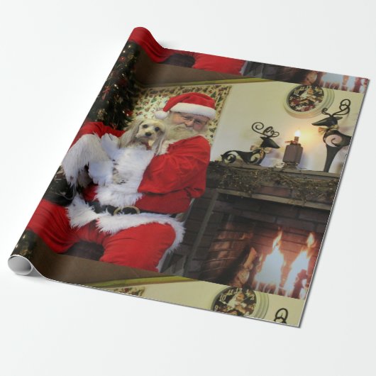 Taai en Kerstman Cadeaupapier (Uitgerold)