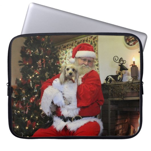 Taai en Kerstman Laptop Sleeve (Voorkant)