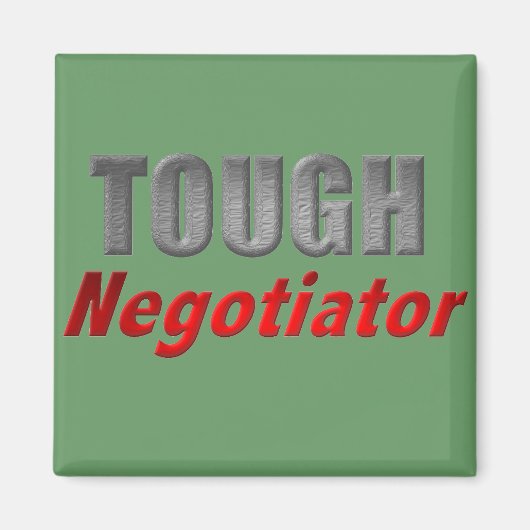 Taaie onderhandelaar magneet (Voorkant)