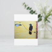 Taaimachine op een lichtpool briefkaart (Staand voorkant)