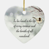 Taak 12:10 Gedateerde Bijbelscriptie Ons leven in Keramisch Ornament (Achterkant)