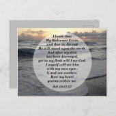 Taak 19:25-27 Mijn dominee leeft! Poster Briefkaart (Voorkant / Achterkant)