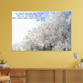 Taak 37:6 Inspirerend winterlandschap Canvas Afdruk (Insitu (Woonkamer))