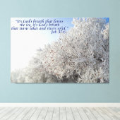 Taak 37:6 Inspirerend winterlandschap Canvas Afdruk (Insitu (Houten vloer))