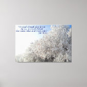 Taak 37:6 Inspirerend winterlandschap Canvas Afdruk (Voorkant)