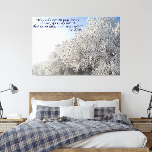 Taak 37:6 Inspirerend winterlandschap Canvas Afdruk (Insitu (Slaapkamer))