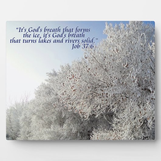 Taak 37:6 Inspirerend winterlandschap Fotoplaat (Voorkant)