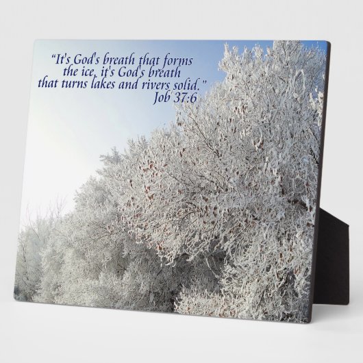 Taak 37:6 Inspirerend winterlandschap Fotoplaat (Zijkant)