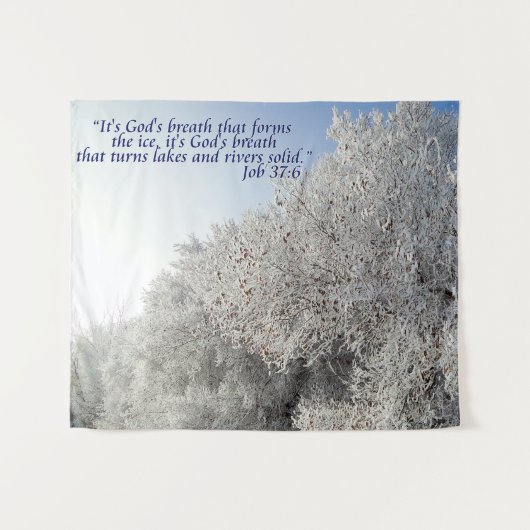 Taak 37:6 Inspirerend winterlandschap Wandkleed (Voorkant (horizontaal))