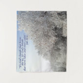 Taak 37:6 Inspirerend winterlandschap Wandkleed (Voorkant)