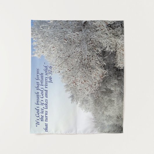 Taak 37:6 Inspirerend winterlandschap Wandkleed (Voorkant)