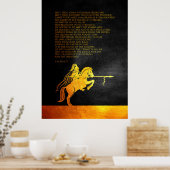 Taak 39:19-25 Bijbelversie Poster (Keuken)